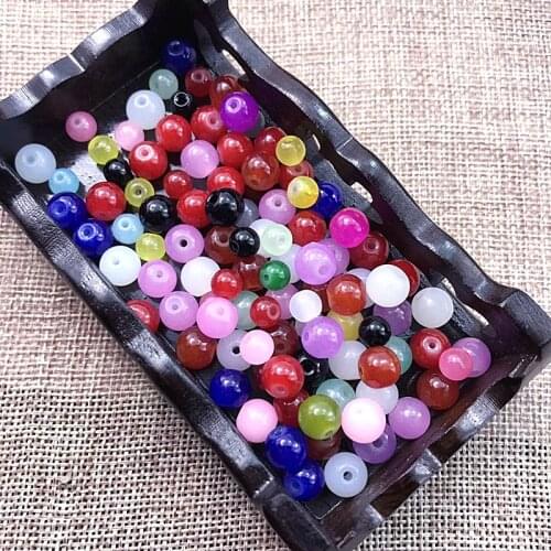 BEAUCHAMP Assorted Color Gem Natural Stone Spacer Beads quartz Necklace Earring Charms Bracelet Jewelry Findings Diy