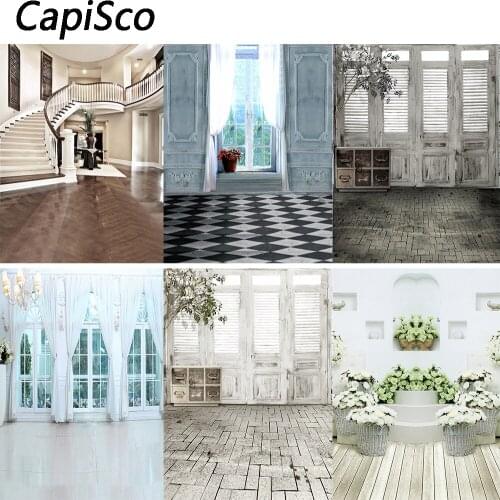 Capisco Retro Door Room Photography Backdrops for Wedding Birthday Party Portrait Photocall Background Photo Studio Props