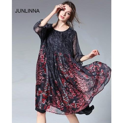 JUNLINNA Summer Chiffon Dresses