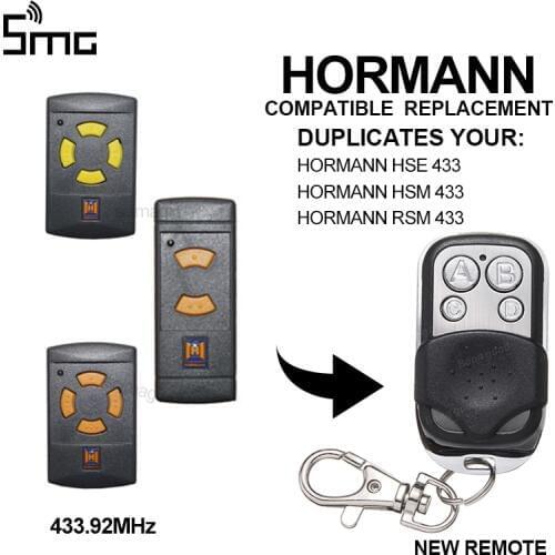 Clone HORMANN 433.92MHz remote control garage door copy HSE2 HSE4 HSM2 HSM4 RSM fixed code controller duplicator