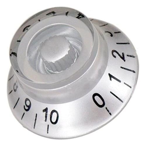 40 Pcs Flying Saucer Style Electric guitar Bass Speed Control Knobs Clear pot Button cap guitar accessories parts