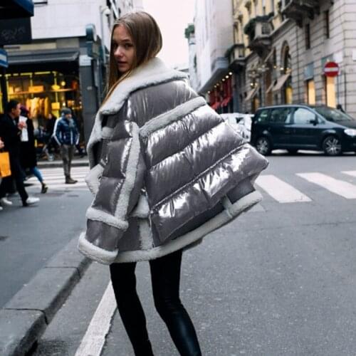 High-quality Genuine Leather Jacket Women Lamb Fur and Sheepskin Maxi Coat Womens Real leather Down Sheepskin Jackets