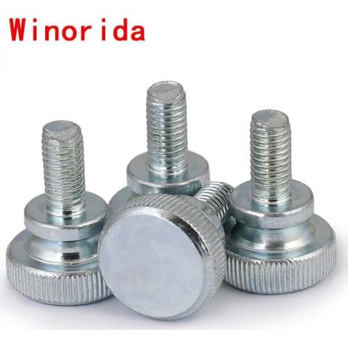 M3 M4 M5 M6M8M10 Hand-twisted Screw High-head Knurling Hand-twisted Screw Step Double-layer Large-head Adjusting Screw