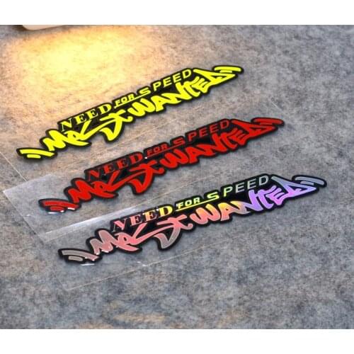 1 pcs Need for Speed stickers reflective motor race decals motocross game stickers for motorcycle ATV car windshield