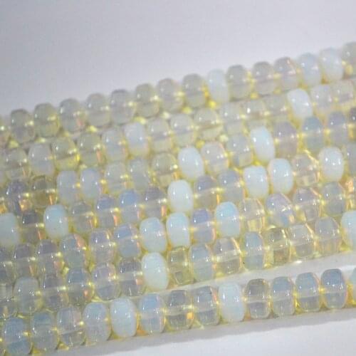 Wholesale Hot Sale Fashion Natural Stone Opal Oplite Abacus Flat Beads 6*9mm For Necklace Bracelet Jewelry Making Free Shipping