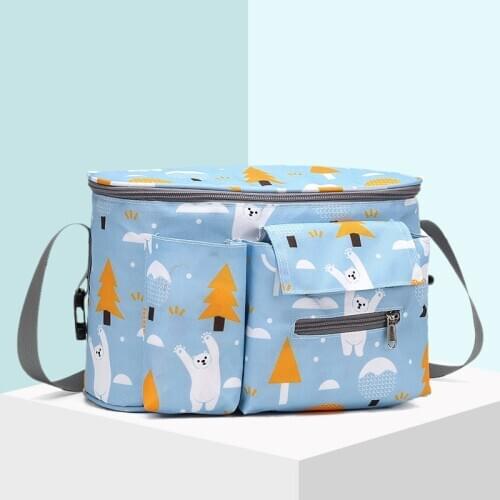 Baby Stroller Organizer Bag Large Capacity Diaper Bags Waterproof Outdoor Travel Hanging Carriage Mommy Bag Infant Care Nappy