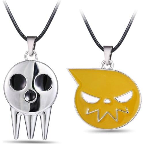 Necklace Anime Soul Eater Death the Kid Pendant Necklace Metal Necklace Christmas Gifts For Girl Women Halloween Party