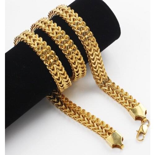 New Necklace 2020 Fashion Stainless Steel Gold Color Hip Hop Punk Necklace for Men Women Chains Party Jewelry Gift Wholesale