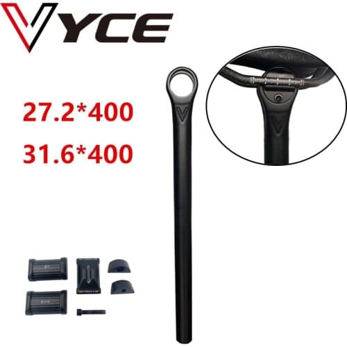 VYCE Full Carbon Seatpost Road MTB Bicycle Seatpost 27.2 31.6*400mm Carbon Bike Seat Post