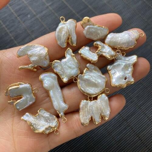 1pcs Wholesale multicolor irregular shape pendant freshwater pearls for jewelry making DIY handmade accessories bead decoration