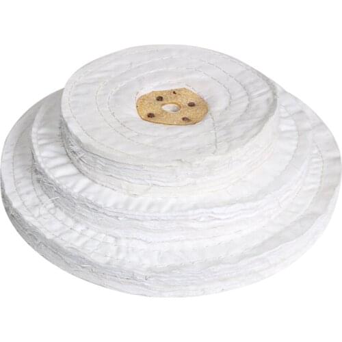 1pc 6"/8"/10" Cotton Polishing Wheel Airway Buffing Wheel 150/200/250mm Cloth Open Bias Buffs Wheel