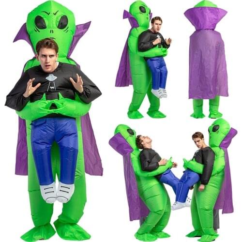 Hot Halloween Aliens Inflatable Clothing Adults Children Funny Inflatable Costume Toy ET Performance Costume Holiday Clothing