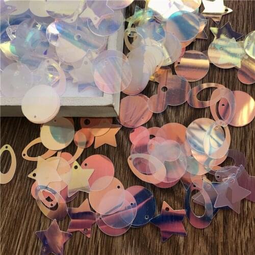 Transparent Glitter Star Flat Loose Sequins For Crafts Paillettes Sewing Decoration Wedding Dress Shoes Diy Sequin Lentejuelas