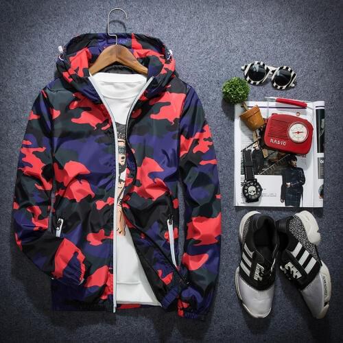 Rebicoo Mens Camouflage Jackets