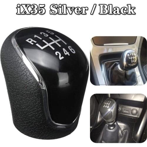 6 Speed Manual Stick Gear Shift Knob Lever Shifter Head Handball For Hyundai IX35 12-16