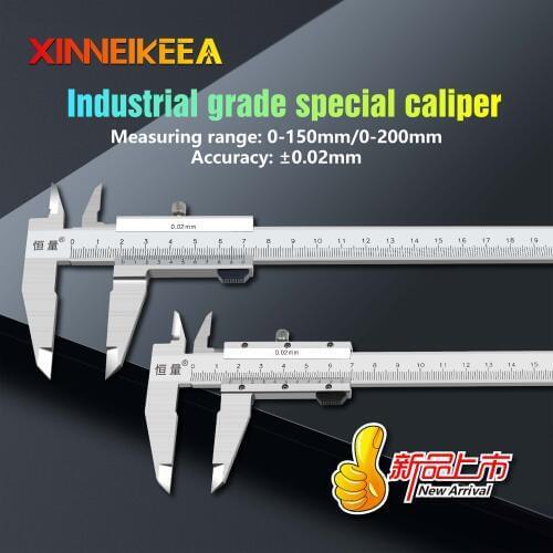 Stainless Steel Outer Diameter Vernier Caliper 0-150mm 0-200mm Measuring Tools Integral Vernier Caliper Measuring Instrument