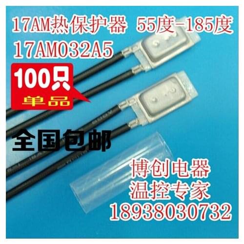 2pcs/17AM024A5 17AM+PTC 85 Degrees Normally closed N.C Temperature control switch Thermostat Thermal protector