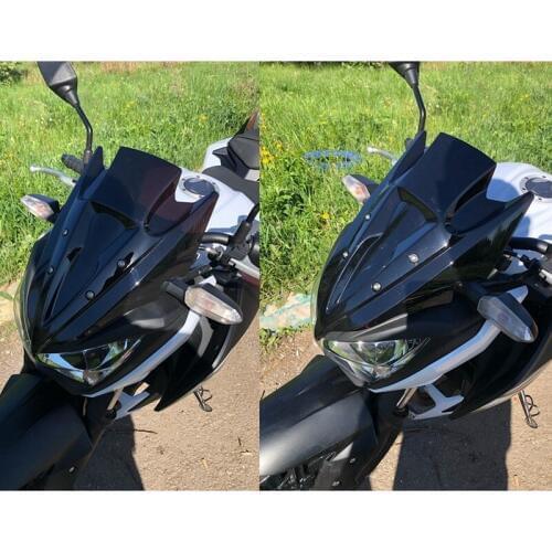 Windshield for Kawasaki Z250 Z300 Z 250 300 2013 2014 2013-2015 Double Bubble Windscreen Wind Deflectors Motorcycle Accessories