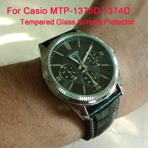 Tempered Glass For Casio MTP-1375D 1374D Screen Protector Film Guard 2.5D 9H Clear Watch Explosion-proof Protective Anti Scratch