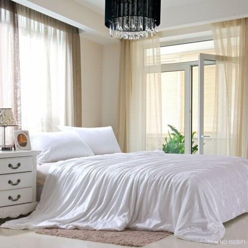 100% Mulberry Silk Pure Naturals Blanket/quilt/bedclothes/duvet Filling For Winter/summer King Twin White Size Queen Color