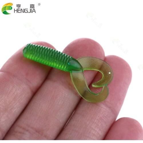20pcs 3.5cm Fishing Lures Artificial Soft Tail Bait Pesca Wobblers Soft Silicone Bait
