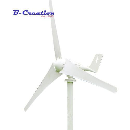 400W Wind Generator 12V 24V 3/5 Blades Max Power 500W Small Wind Turbine With 600W Waterproof PWM Wind Solar Hybrid Controller