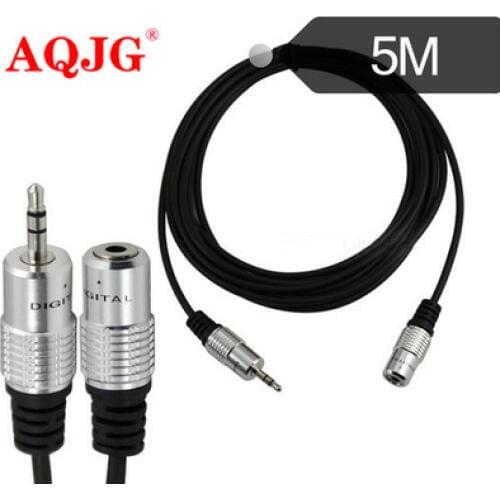 5 meters Aluminum shell 3.5MM extension line male to female audio cable headphone cable DC3.5 M / F Cable AQJG