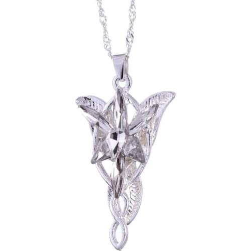 50pcs/lot Wholesale Charm Evening Star Pendant Necklace crystal Twilight star chain statement necklace