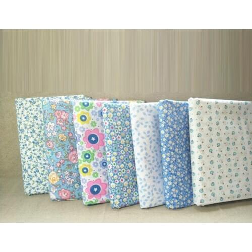 7pcs 25cmX25cm Patchwork Cotton Fabric Floral Printed Sewing Quilting Fabrics for Patchwork Needlework DIY Handmade Crafts Cloth