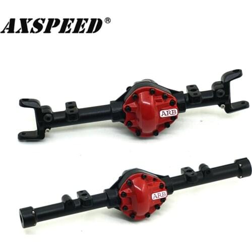 D90 (Second Generation)(ARB)Front Rear axle housing Steel Alloy Axle Housing For 1/10 Axial SCX10 RC Crawler Truck