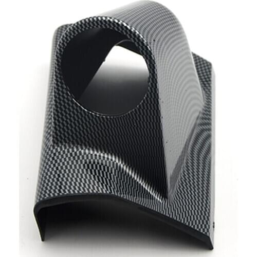 DRAGON GAUGE CARBON 2" 52mm UNIVERSAL A-PILLAR SINGLE HOLE DASH GAUGE METER POD MOUNT HOLDER Right Hand DRIVE