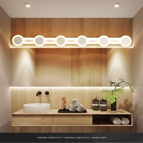 Hotel rooms simple modern Nordic led mirror headlights ultra-thin aisle lights bar bathroom led mirror headlights