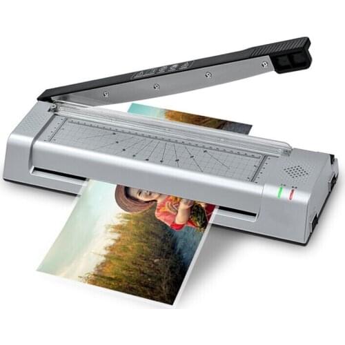 A4 Hot Laminator Laminating Machine Thermal Pouch Laminator with Corner Rounder Home Office Hot and Cold Laminator Machine S420H