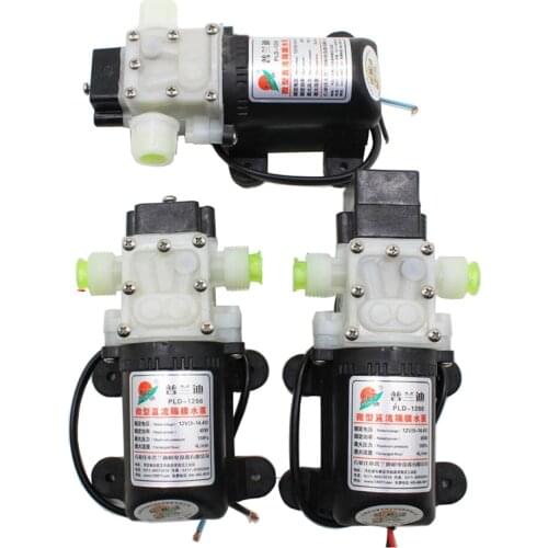 DC 12V 45W Micro Electric Diaphragm Water Pump Automatic Switch 4L/min High Pressure Car Washing Spray Water Pump 1Mpa 4L/min