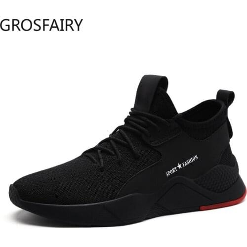 Mens Shoes Spring New Fashion Breathable Outdoor Running Shoes Casual Light Mesh Casual Shoes Mens Sports Shoes