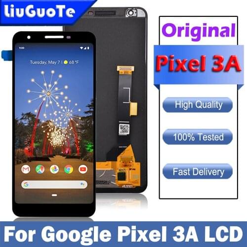 Original AMOLED 5.6" for Google Pixel 3A LCD Display Touch Digitizer Screen for Google Pixel 3A Replacement