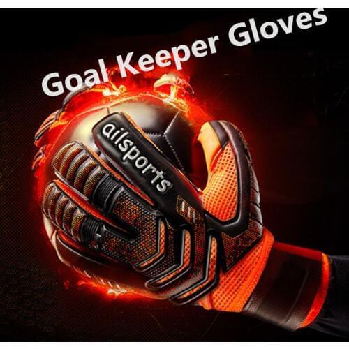 Outdoors Men professional goalkeeper gloves Strong Finger Protection soccer Thickened Latex Goal Keeper Gloves Goalie Gloves