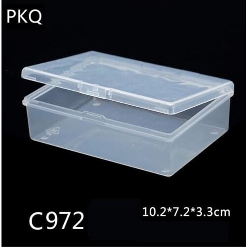 10.2x7.2x3.3cm Transparent plastic box PP Storage Boxes Collections packaging box dressing case Mini Case Clear Small Box