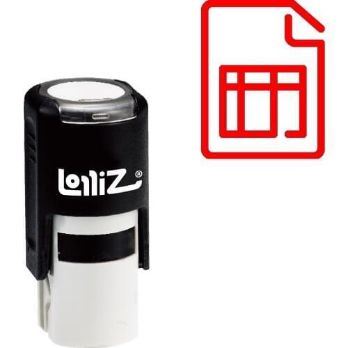 LolliZ Tab Self-Inking Rubber Stamp - Modern Symbol Series