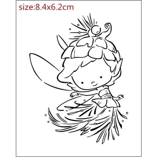 Girl and boy Transparent Clear stamps and metal cutting dies DIY Silicone Seals Scrapbooking