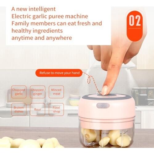 Kid Food Maker Electric Food Garlic Vegetable Chopper Grinder Crusher Press For Nut Meat Fruit Rechargeable Onion Food Choppers