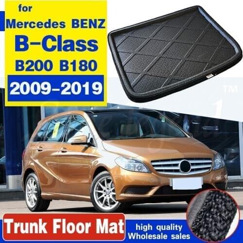 For Mercedes BENZ B-Class B180 B200 Estate Wagon 2009-2019 Rear Cargo Boot Tray Liner Trunk Floor Mat Carpet Mud Kick