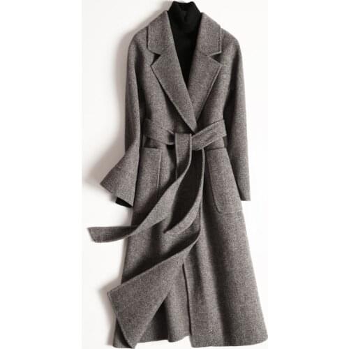 KMETRAM Real Wool Coat Female Jacket Woman Spring 2020 Streetwear Womens Trench Woolen Coats and Jackets Chaqueta Mujer MY2733