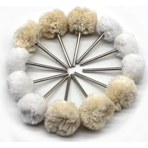 20pcs Cotton Thread Mounted Abrasive Polishing Wheel For Jewelry Tools