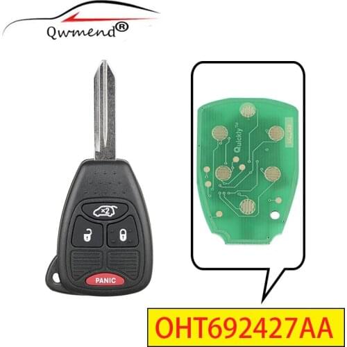 4BUT Smart Remote Car Key for Chrysler Dodge JEEP Commander Patriot Compass Grand Cherokee Liberty Wrangler OHT692427AA
