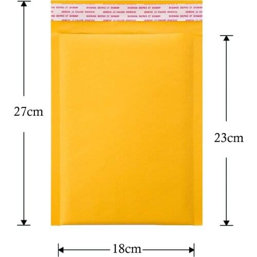 50pcs Kraft Paper Shipping Bubble Padded Mailing Envelopes for Mailer Gift Packaging Self Seal Courier Storage Bag Mail Shipment