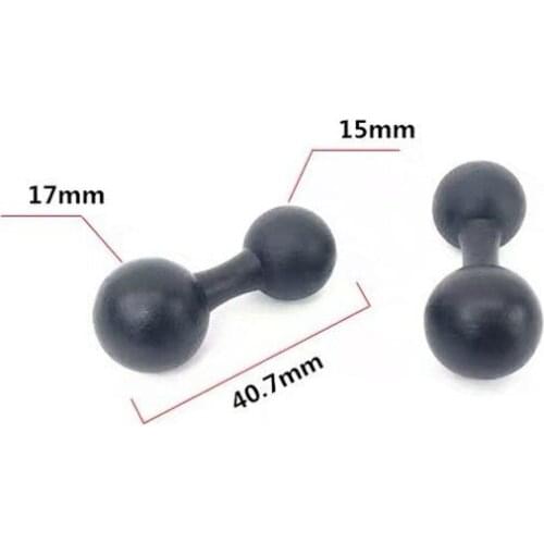 15mm to 17mm Double Ball Mount Adapter Dual Ball Head for Gopro Action Camera Smartphone GPS Bracket Converter