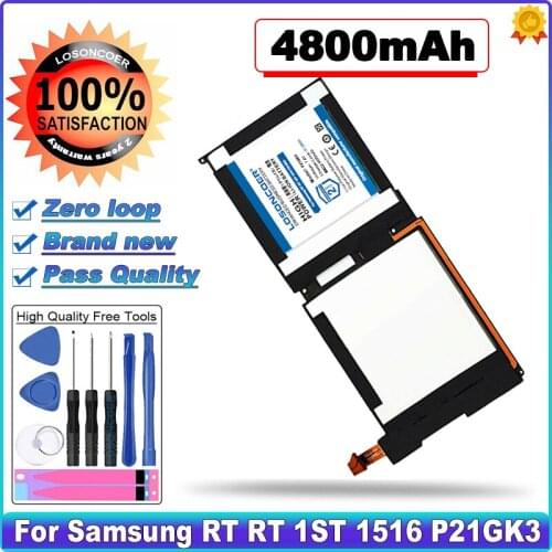 LOSONCOER 4800mAh P21GK3 X865745-002 Laptop Battery For Samsung Microsoft Surface RT Series