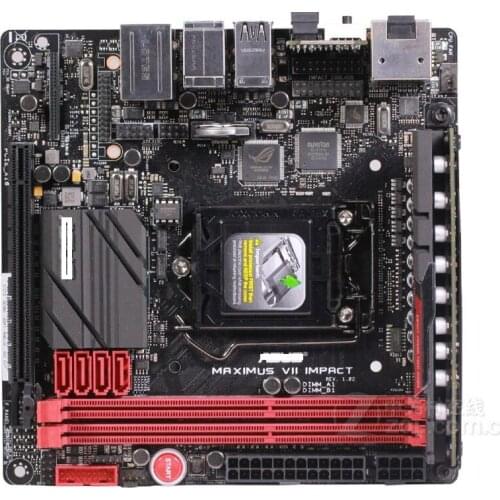 USED motherboard for ASUS MAXIMUS VII IMPACT DDR3 LGA 1150 for I3 I5 I7 CPU USB2.0 USB3.0 16GB HDMI Z97 Desktop motherborad