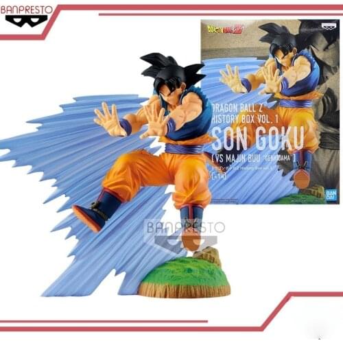Bandai Dragon Ball Super Anime Figure Sun Wukong Son Goku Majin Buu Saga Genuine Model Collection Figure Children Toys